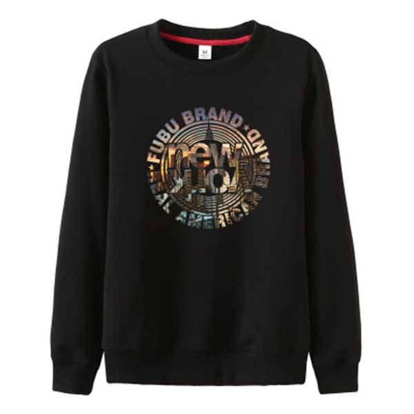 

mens autumn winter warm hoodies letter print long sleeve pullover o neck sweatshirts comfortable mens hoodies s-3xl, Black