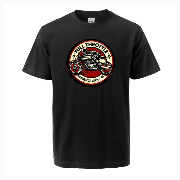 

спорт full throttle cafe racer rockabilly байкер футболка 2019 лето хлопок высокого качества вскользь streetwear harajuku мода футболка
