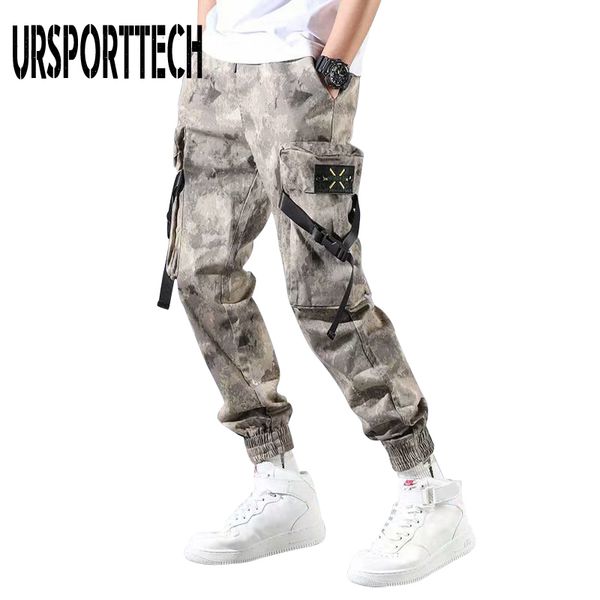 

plus size men's streetwear pants hip hop sweatpants joggers trousers tactical mens pants cargo harem pants men pantalones hombre lj2011, Black