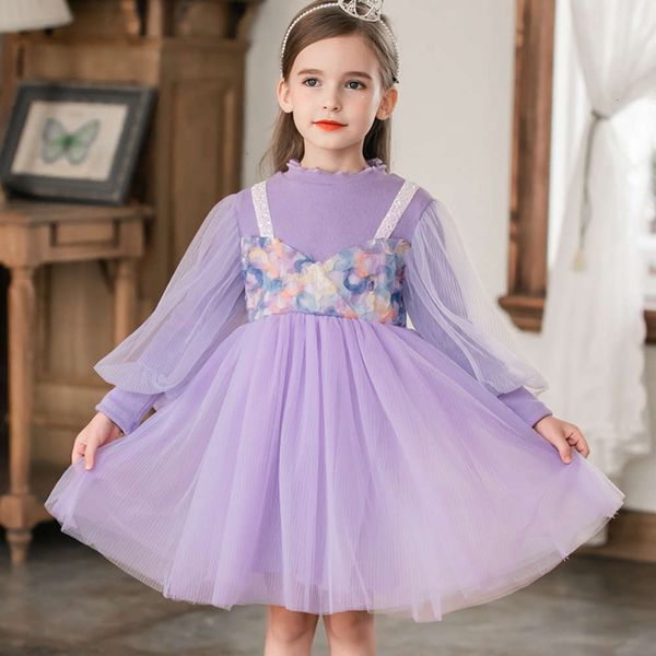 

big princs 2020 poncho new middle little children's girls' plush and thickened drs, Red;yellow