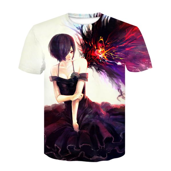 

summer anime tokyo ghoul for and men printing oversize wholesalers 3d print shirts graphic comics humor men clothing