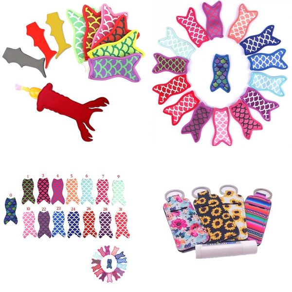 

antiing reusable portable mermaid ice pop sleeves popsicle ice bags neoprene insulation fabric ice sleeves er holders 109 j2