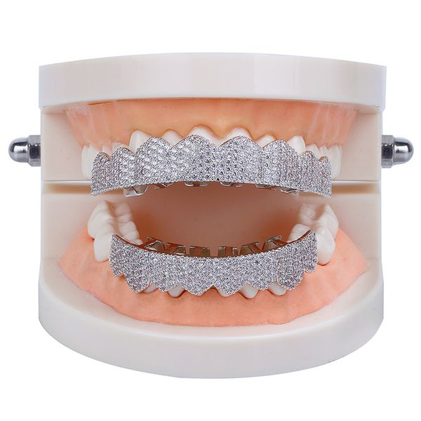 churrasqueiras bocais jóias de hip -hop mass diamante diamantes dentes dourados prateado designer de luxo gelado