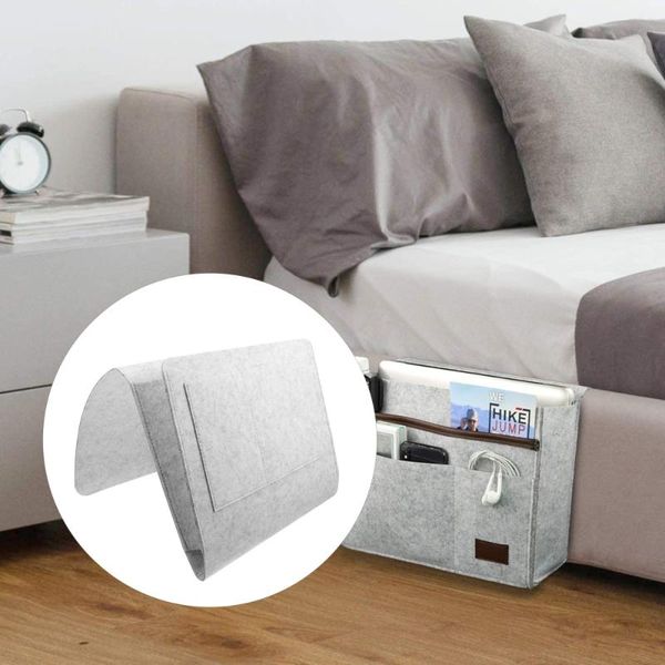 

storage bags 1pc felt pouch bedside household bag