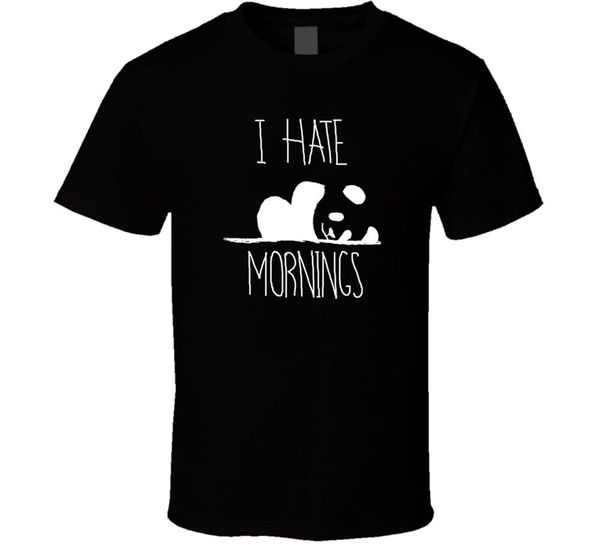 

i hate mornings mens retro shirt black white tshirt men's vintage tee shirt sport hooded sweatshirt hoodie