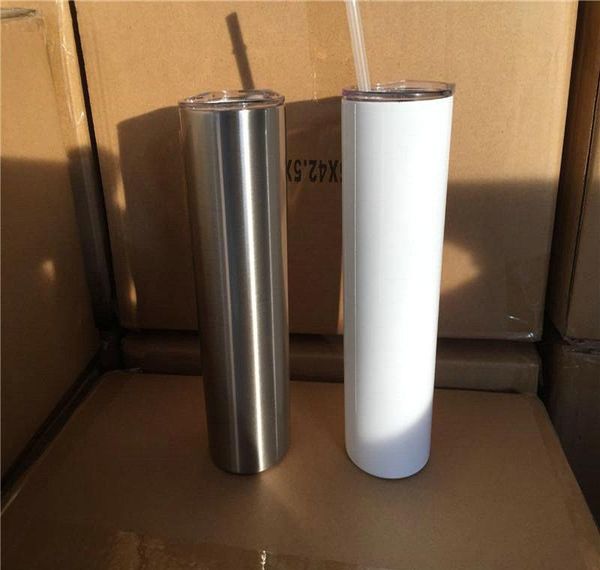 

diy sublimation skinny tumbler 20oz stainless steel slim tumbler straight tumblers vacuum insulated travel mug gift tbtzi