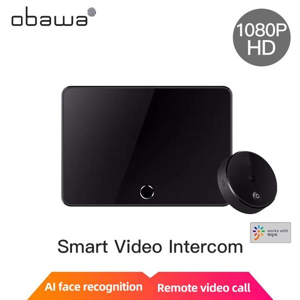 

obawa video doorbell wireless intercom doorbell smart camera xiaobai mihome app face recognition wireless smart video