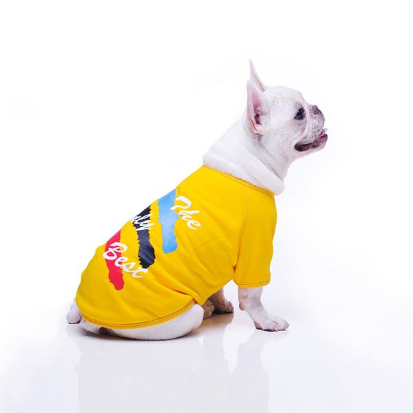 

pet clothing fashion casual print plus cashmere keep warm breathable pure cotton dog clothes cat teddy law fight dog sweater new wholesale