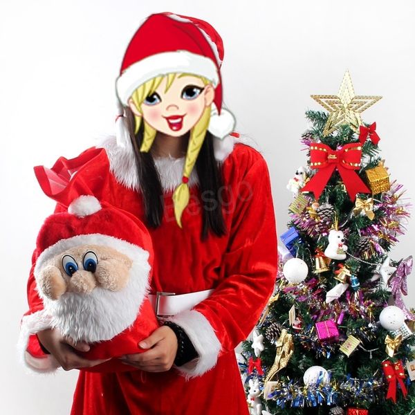 

drawstring christmas decorations large sack kids candy gift bag santa claus xmas gifts bags bh0101 t