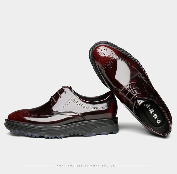 

men's shoes lace-up formal wear leather shoes men's comfortable zapatos cow leather solid de hombre soft genuine, Black