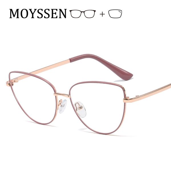 

women vintage metal frame cat eye finished myopia glasses student computer anti-radiation eyeglasses -1 -1.5 -2.0 -2.5 -3.0 -3.5, White;black