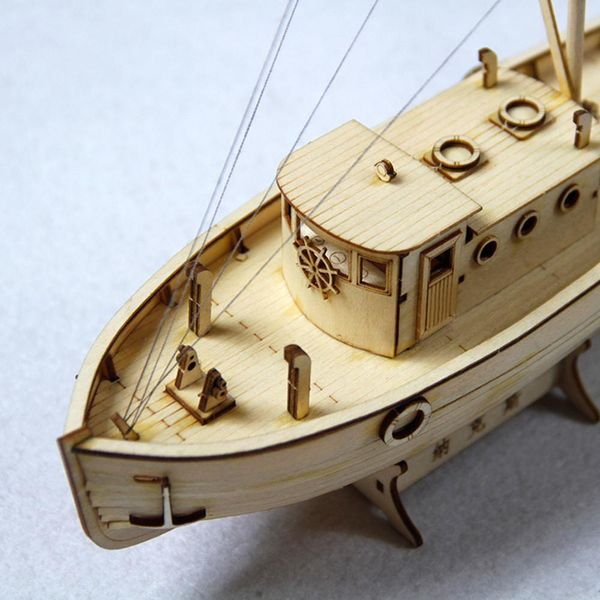 

assembly kits sailing 1:50 scale decoration toy gift diy fishing boat wooden assembled ship model