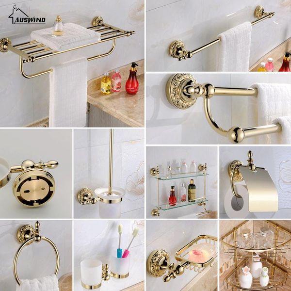 

аксессуары для ванной комнаты резной твердой латуни ванной продукты золотых польской ванна оборудование набор ванна украшение tr14 qylaxu bw