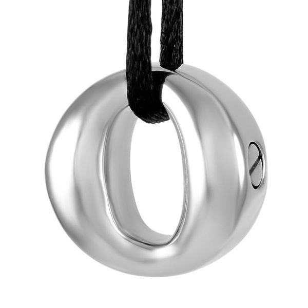 

pendant necklaces 9284 selling stainless steel circle of life cremation urn keepsake jewelry ashes necklace with chain, Silver