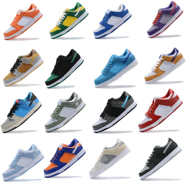 

chunky dunky men women low causal shoes green orange yellow bear blue fury valentine's day university red kentucky mens trainers sneake, Black