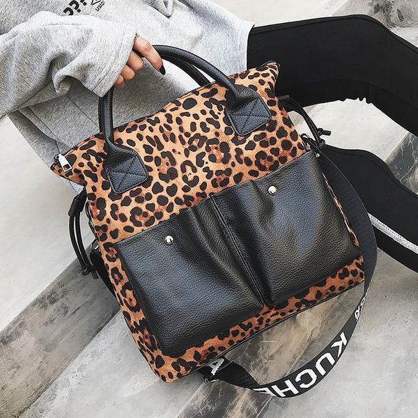 

2020 women punk style messenger bag women fashion pu leather casual tote ladies leopard style shoulder clutch handbag