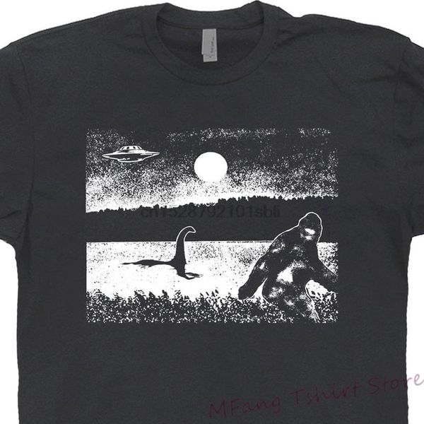 

bigfoot loch ness monster ufo sasquatch alien cryptid cryptozoology shirts for men area 51 hoodie designers t shirts sweatshirt