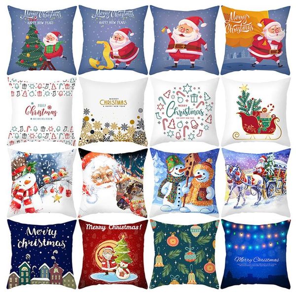 

christmas pillowcase christmas decoration interior atmosphere pillowcase decorations pillow case