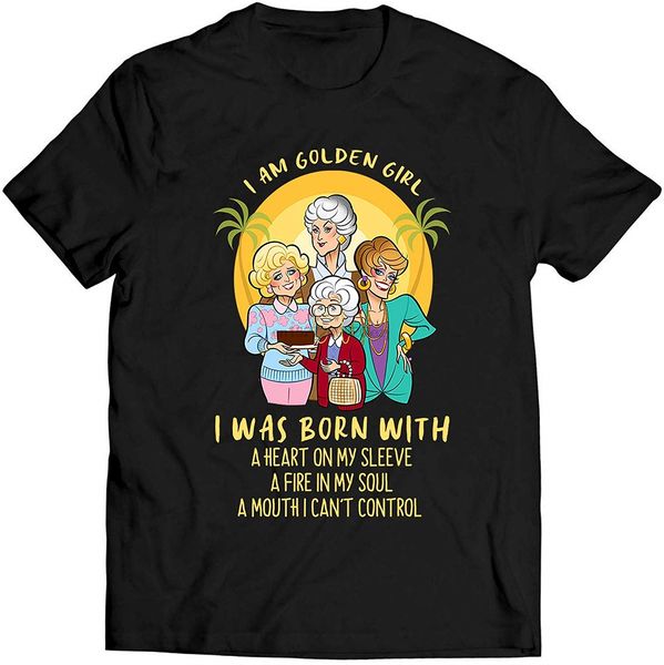 

я есмь золотая девушка я родился с сердцем на рукаве рубашки golden girls спорта с капюшоном hoodie