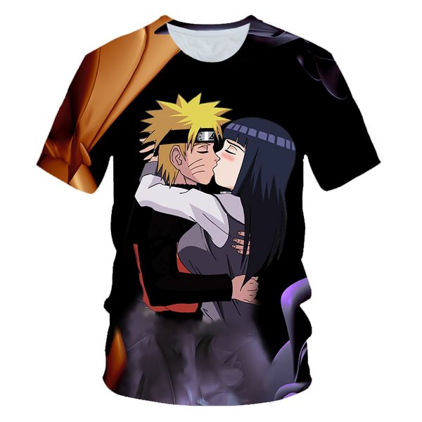 

anime naruto kakashi summer popular 3d print shirts harajuku graphic kawaii men clothing