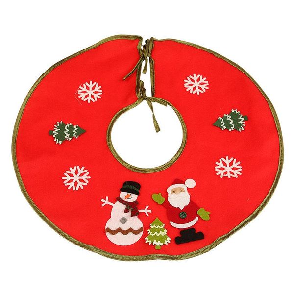 

cartoon santa claus snowman christmas tree skirts snowflake tree mat christmas decorations for home small skirt