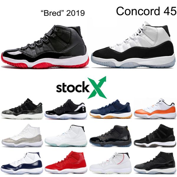 

2020 bred 11 men 11s shoes women concord 45 space jam gym red mens sneakers sport shoes 5.5-13
