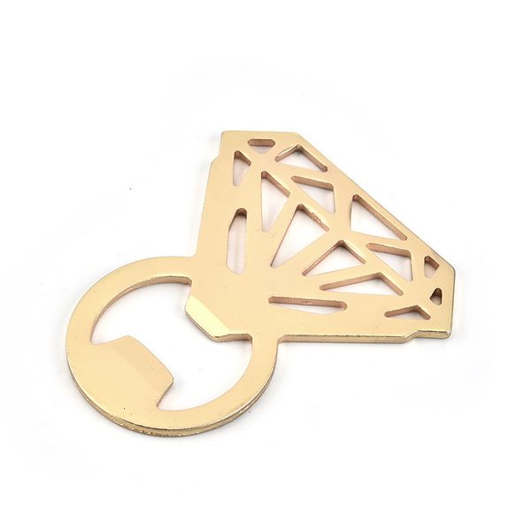 

factory price gift unique golden diamond creative shaped bottle wedding birthday opener for beer wine beverage