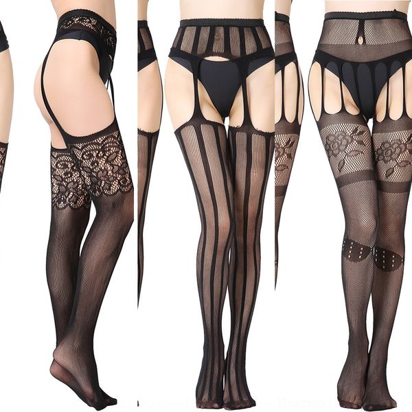 

dhq9v underwear big garter belt socks silk women's underwear suspender panties net stockings suspender sling socks ukzqb, Black