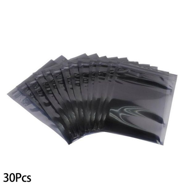 

30 pcs self seal esd shielding anti-static zip storage lock
