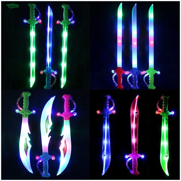

child colorful will speak sword led luminous music sword toys both boy and girl