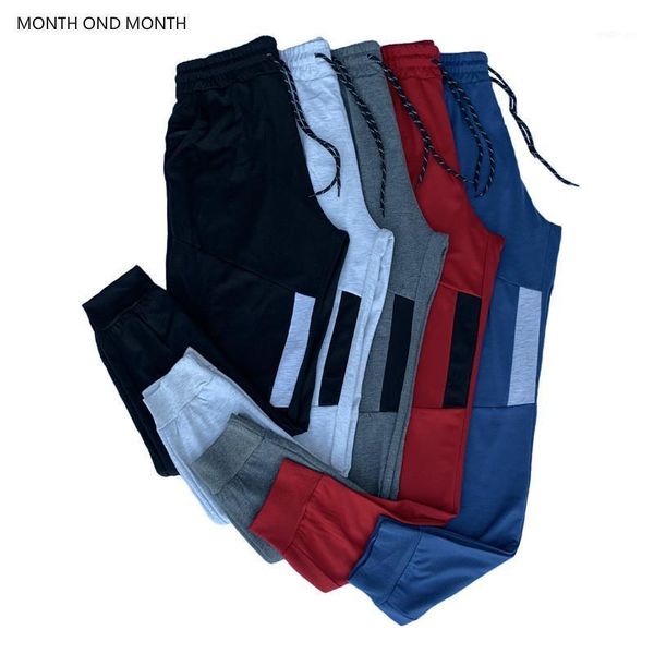 

men fitness street pants jogger sweatpants men casual pants solid workout gyms sportswear trousers male cotton loose trackpants1, Black