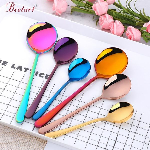 

3pcs price mirror polish honey spoon stainless steel tasting spoons set dinner spoon dessert coffee tableware1
