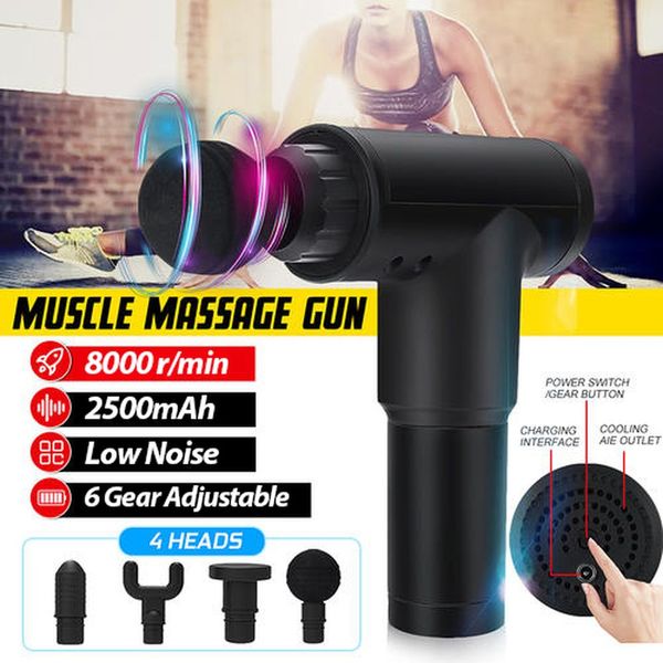 

8000r/min massage gun sports recovery fascia fitness exercise muscle pain relief massager deep vibration