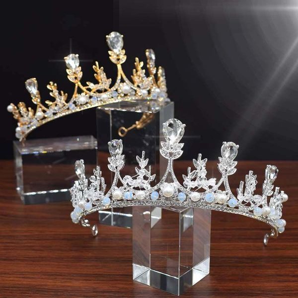 

bridal headdress mori korean wedding accessories princess grand crown hair ornament wang guanchao fairy, Silver
