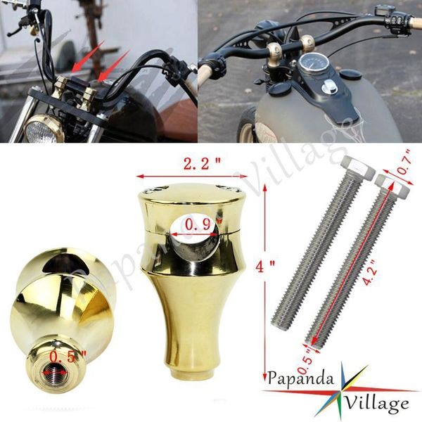 

1 pair universal motorcycle handlebar mount clamp motorbike handlebar riser clamp for cafe racer sportster softail custom1