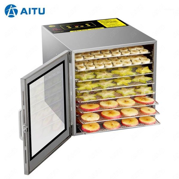 

xh08 good insulation high level 8 trays dried herbs leaves dehydrator dryer equipment digital control1