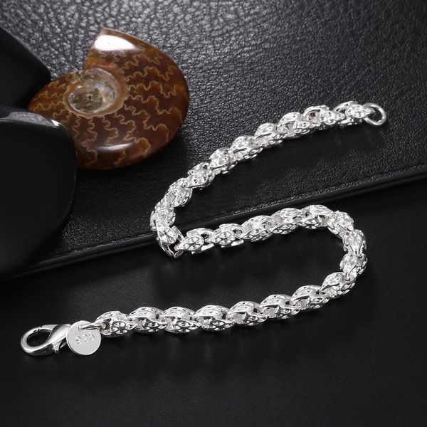 

beautiful elegant wedding women heart cute silver color chain bracelet fashion classic jewelry wholesale lh001 h bbyprz, Black