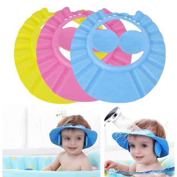 

selling baby kids bath visor hats children protect shampoo shower caps hair wash shield infant water resist cap