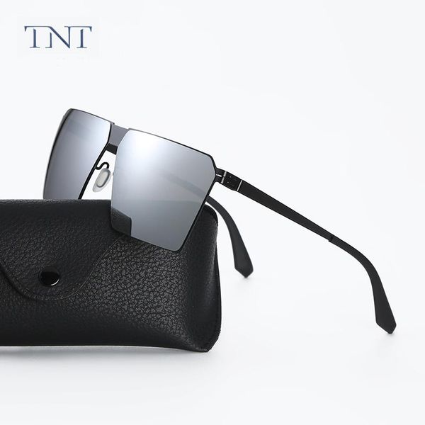 

sunglasses tnt 2021 trend square women uv400 clear sunglass brand designer sun glasses metal frame men shades no screw, White;black