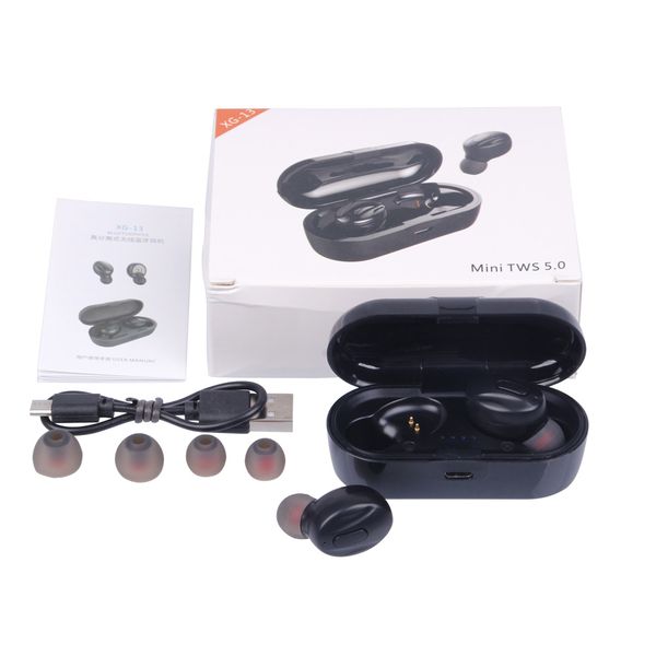 

xg13 tws bluetooth 5.0 wireless earphone power in ear mini earbuds hifi 5d stereo sport earphone ip5 waterproof in-ear earphone