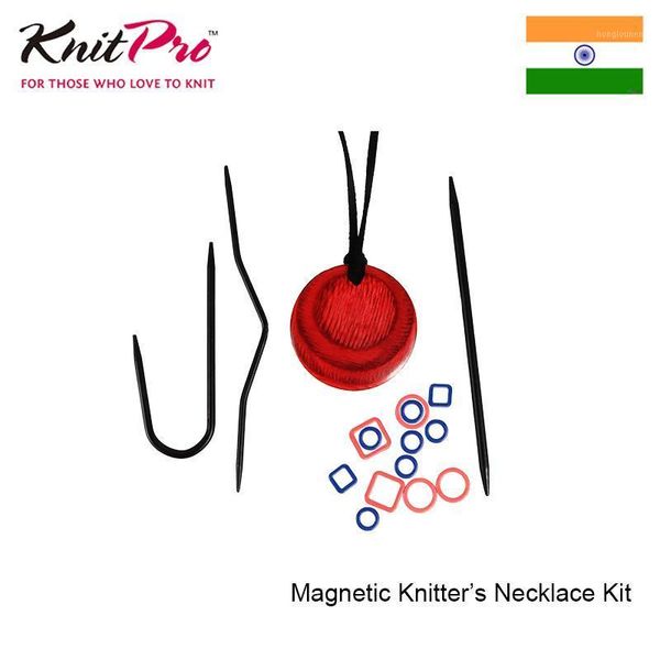 

knitpro magnetic knitters necklace kit knitting embroidery tools handicraft1, Black