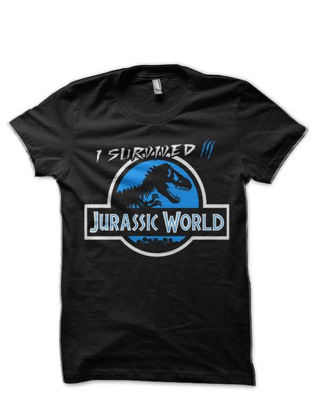 

я выжил jurassic world тенниска спорта с капюшоном hoodie