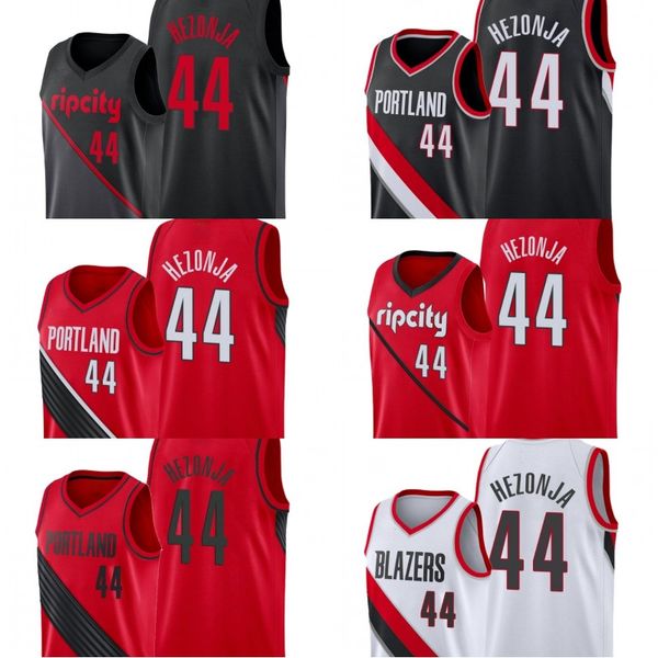 

portland trail blazers men mario hezonja basketball jersey, Black