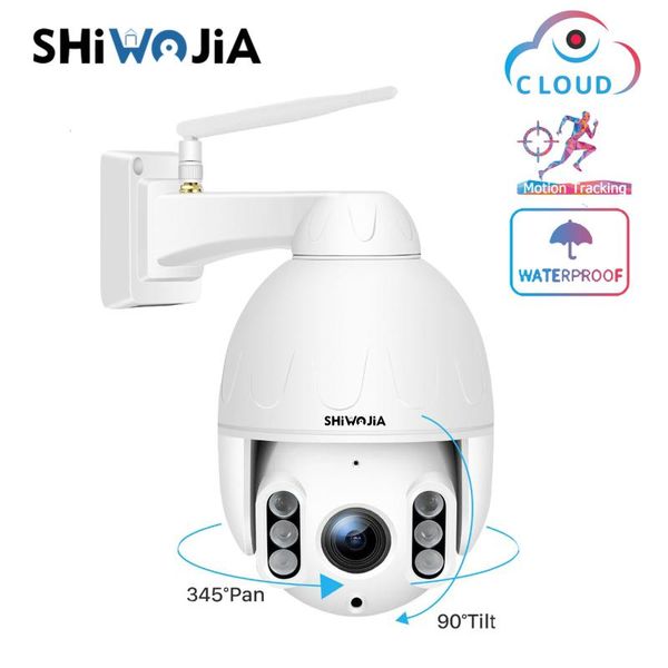 

shiwojia 1080p ip camera 2mp ptz wifi outdoor waterproof camera auto tracking security surveillance cctv security night vision