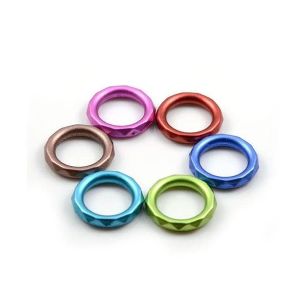 120pcs / lot, fai da te 6 colori mixed charm gioielli sciarpa pendente in plastica ccb anelli, spedizione, AC0014 9ZSO2