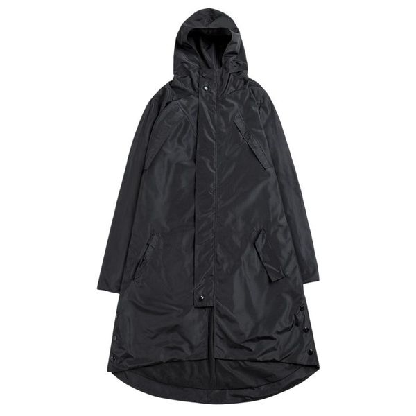 

black waterproof long trench coat men hiphop plus size men's autumn jacket with hood mens long coats male windbreaker 2020, Tan;black