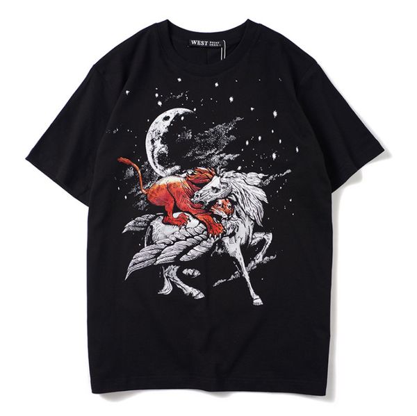 

mens t shirt black printed summer short sleeves men women stylist t shirt casual cotton tee, White;black