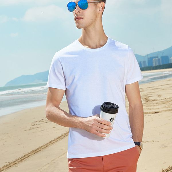 

summer 15 color s-3xl plain t shirt man cotton elastic basic tshirt men's casual short sleeve blank t-shirt, White;black
