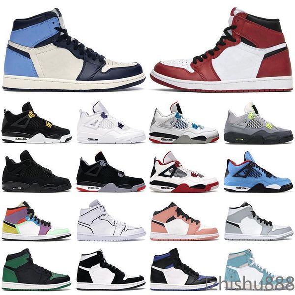 

обувь 1s высокого og мужчины женщина jumpman 1 середина чикаго obsidian twist 4s красного огнь 4 бреда black cat мужских кроссовок инструкто