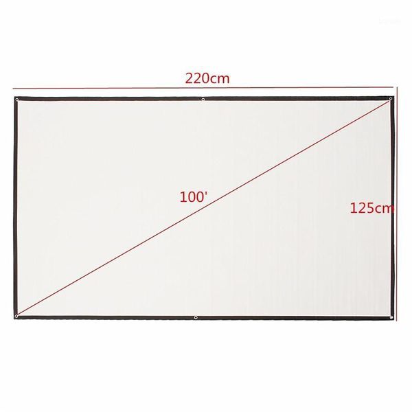 

leory 100 inch 16:9 portable projection screen hd white portable fold fabric projection screen for home hd projector1